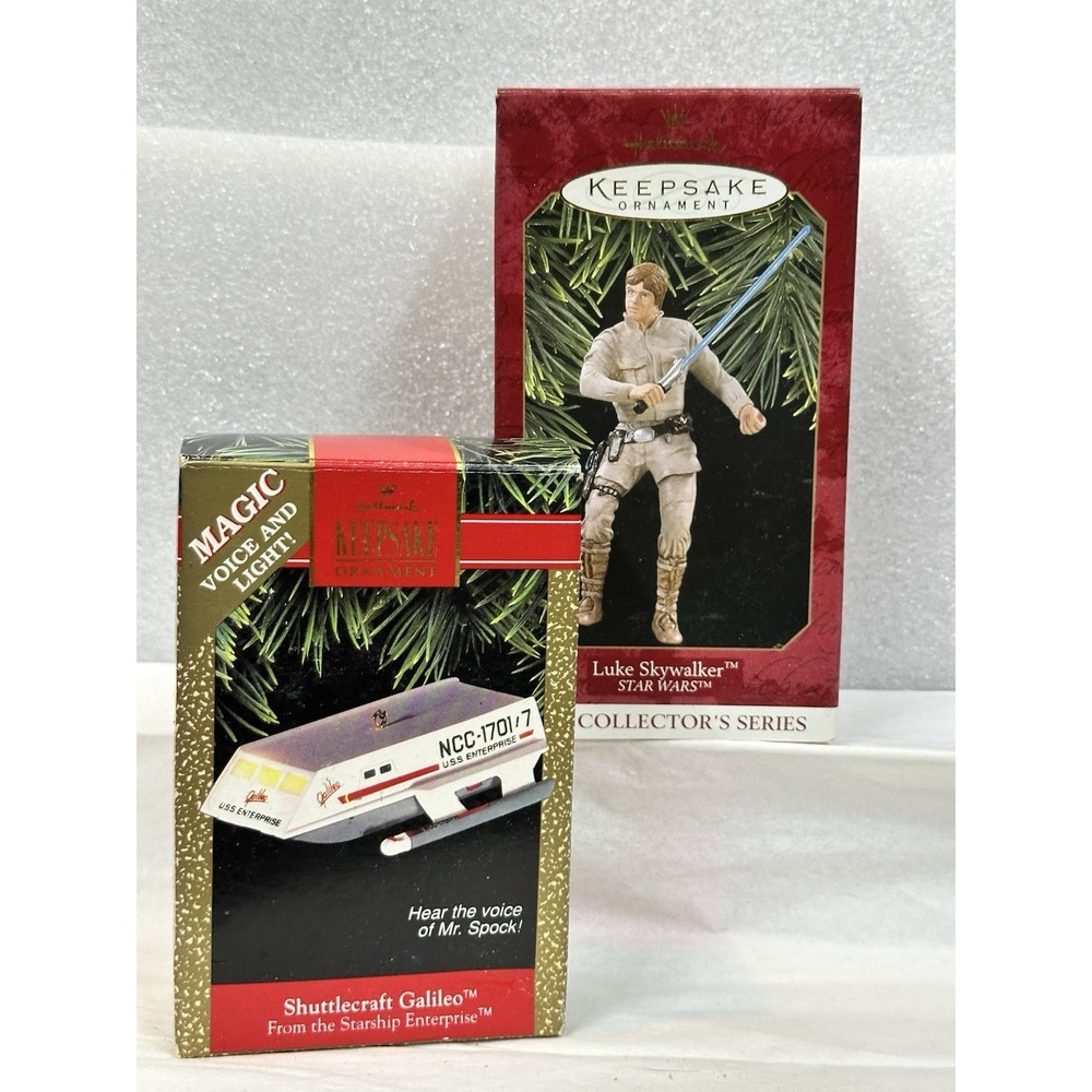 Star Wars Set of Two Shuttlecraft Galileo Spock Voice Luke Sky Walker Figures